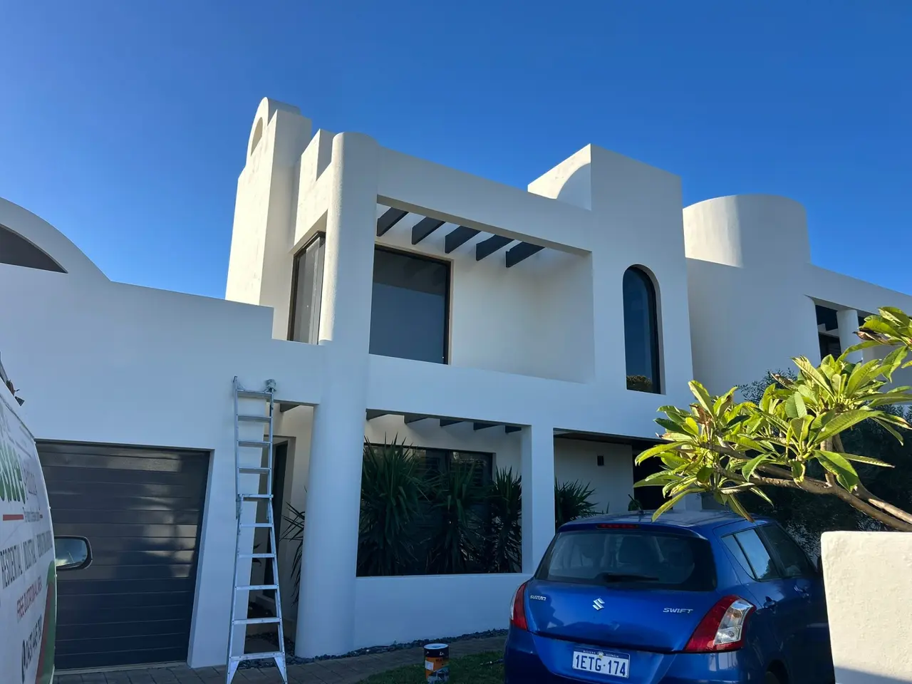Rendered facade painting